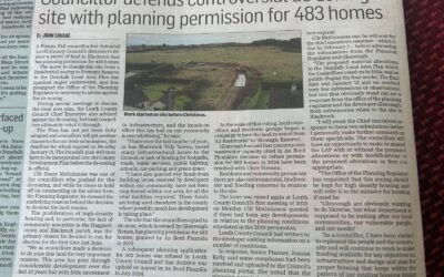 Councillor Defends Controversial De-zoning of Site With Planning Permission for 483 homes